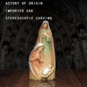 A beautifully hand - made religious sculpture of the Nativity of Jesus